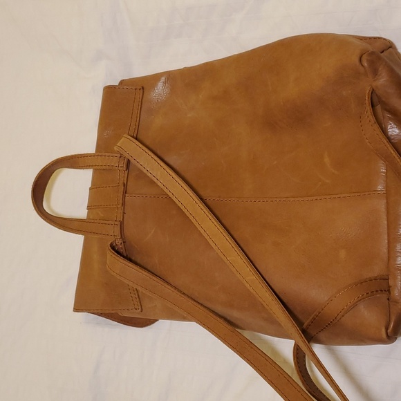 Magnolia brown leather backpack bought it at the Silos - Picture 5 of 12